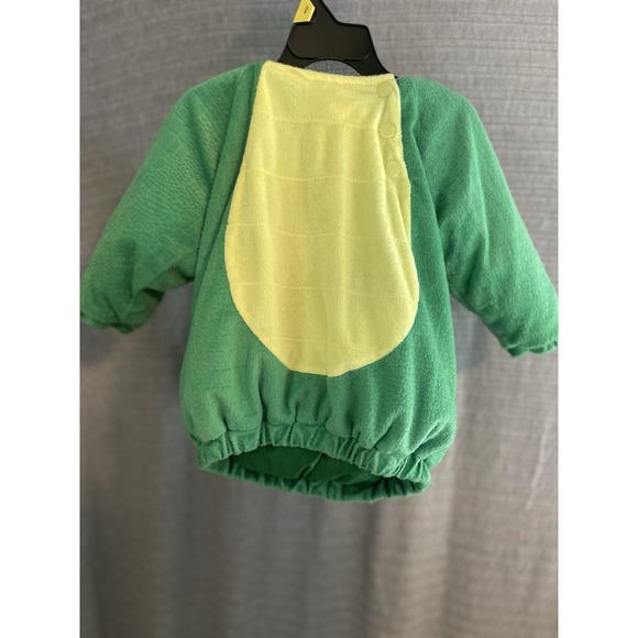 Triceratops Dinosaur Play Halloween Costume 12/18m Green One Piece - Picture 3 of 7